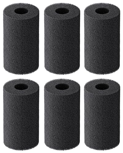 Pawfly 6 Pack Vorfilterschwamm Aquariumfilter Anti-Saug-Schaumstoffabdeckung Rollen für kleine Fische Garnelen Fischbrutschutz Hochdichter Filterschwamm für mechanische Filterung