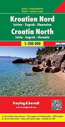 Croatia North/Istria/Zagreb/Slavonia (Road Maps) (English and German Edition) by Freytag-Berndt und Artaria (2013-01-01)