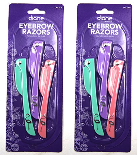 Diane Eyebrow Razor 3 Pack Set Selection (2 Pack)