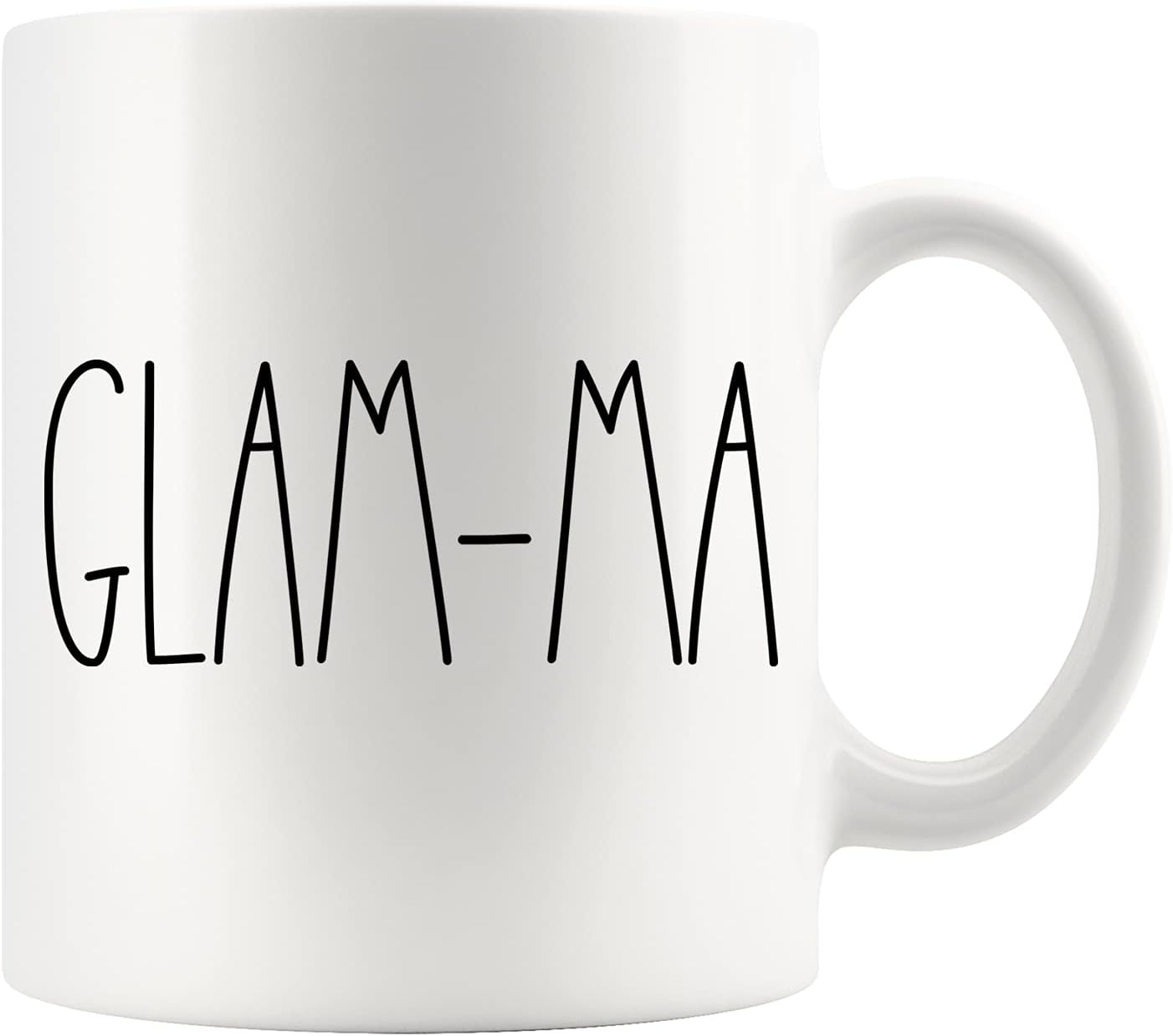 Glam-Ma Coffee Mug | Rae Dunn Inspired Style Birthday - Merry Christmas Mother Day Family Present For The Best Ever Cup 11oz 1TDT5POCVD-11oz White - Image 2