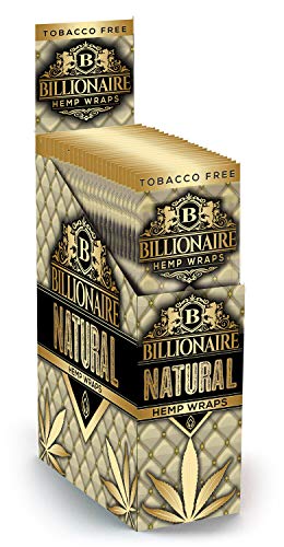 Billionaire Hemp Wraps! Organic Wraps, Tobacco Free! - (Natural, 25 Packs) - Image 3