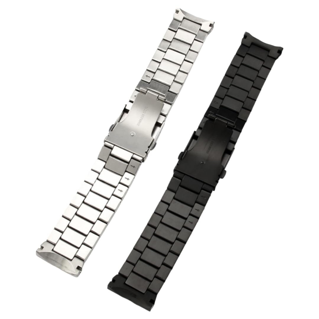 26MM 316L Acero Inoxidable Banda de Reloj, Hombres Metal Reemplazo Pulsera, Extremo Curvo-Negro 26MM para Diesel DZ4318/DZ4323/DZ4283/DZ4309