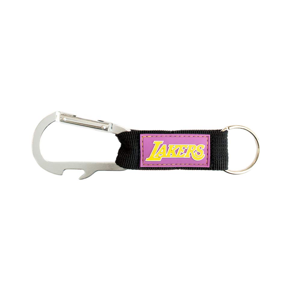 NBA Los Angeles Lakers Carabineer Key Tag, Purple, One Size