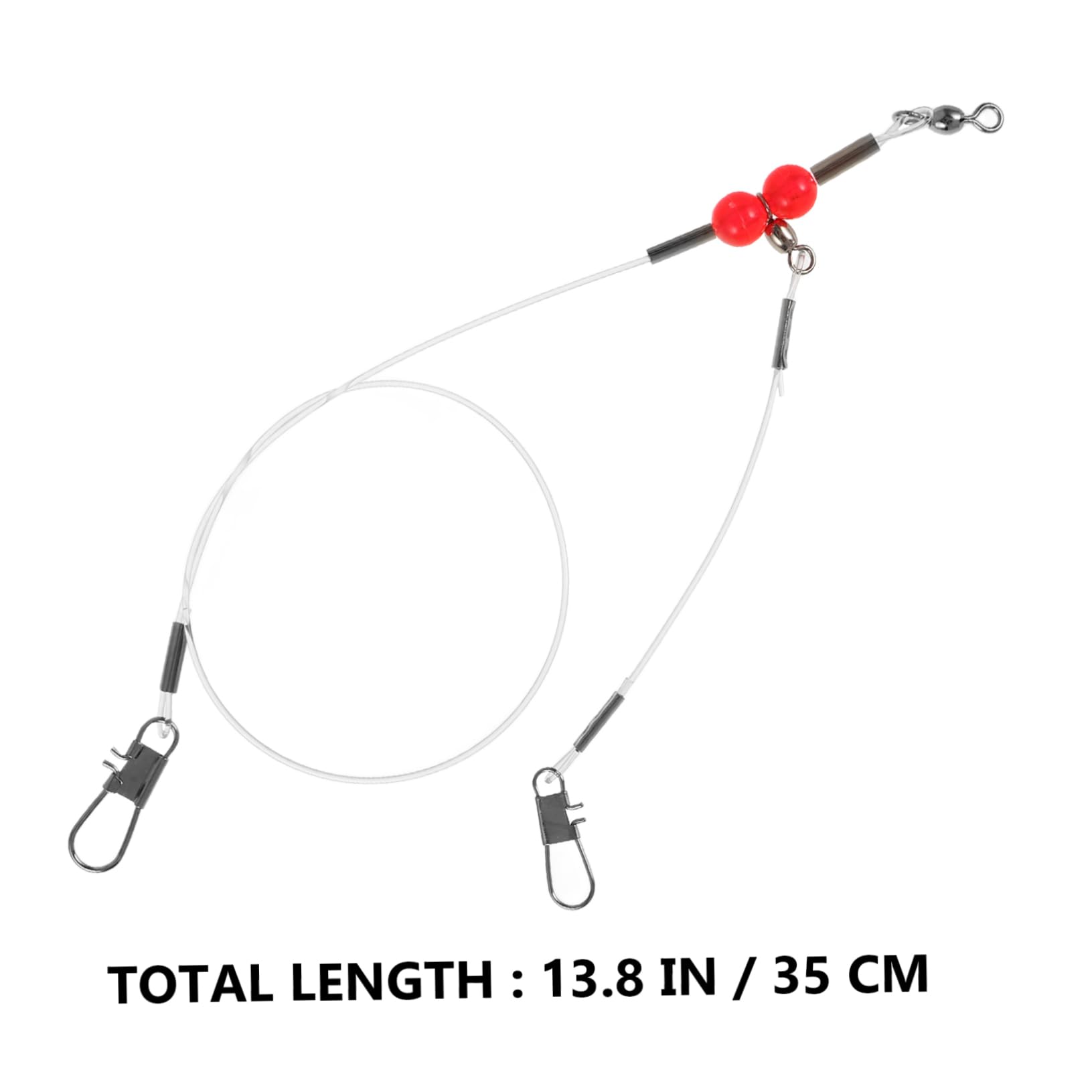 Totority Saltwater Freshwater Fishing Leaders 6 Pack Lure Leaders Wire Swivels Snap High Strength Durable for Bait Hooks