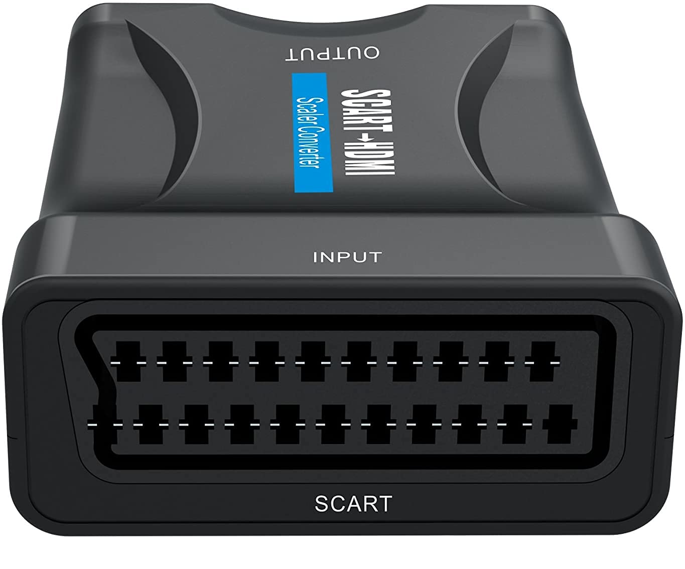 PremiumCord Konwerter SCART na HDMI z zasilaczem sieciowym 230 V, rozdzielczość Full HD 1080p, kolor czarny