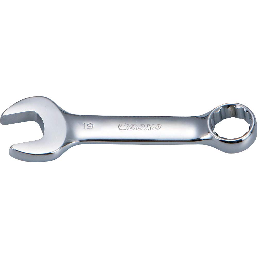 Boxo Chrome Stubby Combination Spanner - 10Mm