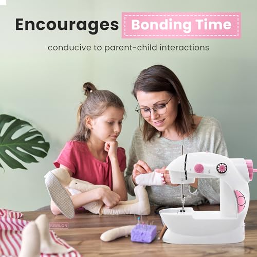 Kiwilon 2025 Mini Sewing Machine Electric With Table Set I Stitching Machine For Home Tailoring With Foot Pedal, Adapter, Built-In Focus Light And... - Image 6