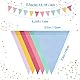 3 Stück Wimpelkette, 12M 36 Flaggen Wimpelkette Outdoor Wetterfest, Girlande Dekoration Regenbogen Deko für Matschküche Geburtstag Kinderzimmer Party Hochzeit