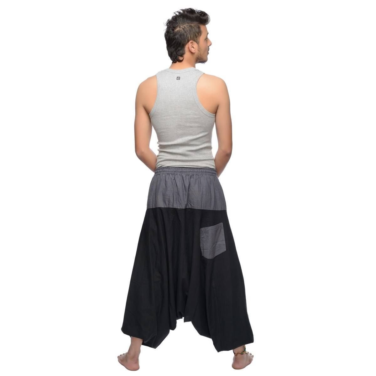 Simandra Haremshose Pumphose Aladinhose Pluderhose Yoga Goa Sarouel Baggy Aladin Freizeithose Herren
