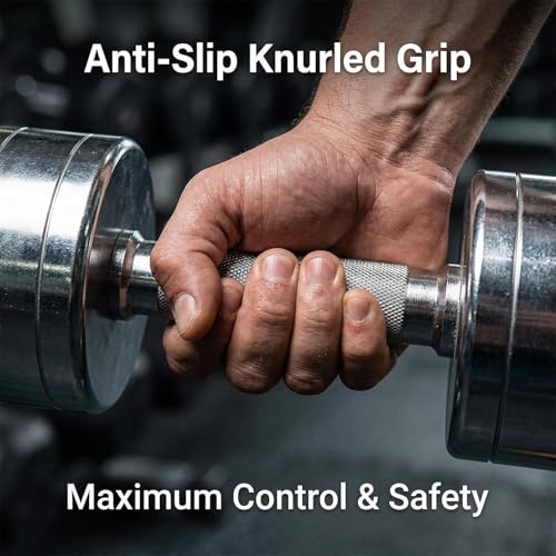Image of Steel Dumbbell Set (2Kg 2.5kg, 3kg,4kg, 5kg, 7.5kg) 1 Pair Dumbbells, Steel Dumbbells, Home Gym Fixed Weight Dumbbell (Silver, 5KG X 2PCS)