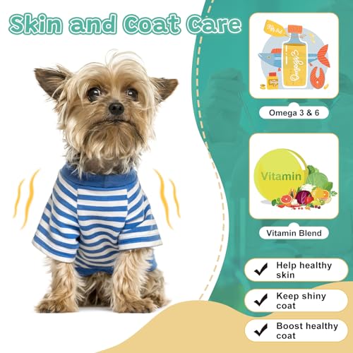 Probiotics for Dogs Digestive Health, Dog Probiotics and Digestive Enzymes, Prebiotics, Omega-3 & 6 and Vitamin for Dogs, 6 Billion CFUs for Gut Health and Immune Support, 120 Chews - Thumbnail 4
