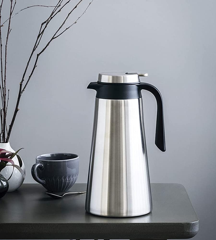 Suinga Termo Acero Inoxidable 2.2 L | Botella de Agua Aislante | Se Mantiene Caliente o Frio 24 Horas | Botella Termica Agua