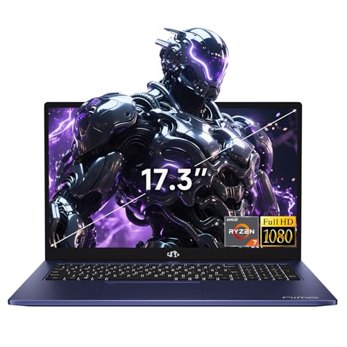 Image of NIMO 17.3 inch Multitasking Laptop AMD 8-Core Ryzen 7 7735HS 16GB RAM 256GB SSD