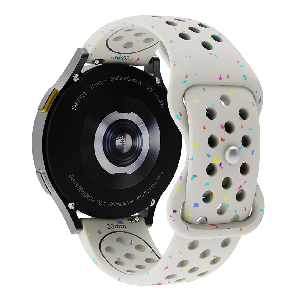 Sport Cinturino per Polar ignite 3/ignite2/ignite/Pacer/Unite, 20mm Traspirante Silicone Bracciali Cinturini di Ricambio per Withings ScanWatch 2 42mm/Steel HR 40mm/HR Sport