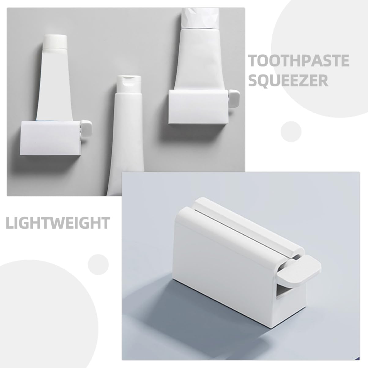 MOLUCKFU Toothpaste Squeezer Dispenser Home Tube Roller Toothpaste Tube Squeezer Easy to Use