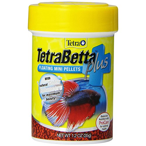 Tetra 77256 TetraBetta PLUS Mini Pellets, 1.2-Ounce, 85-ml [2-Pack]