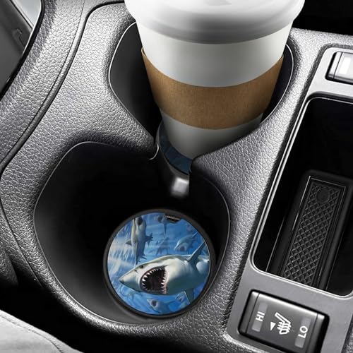 Posavasos universales para autos con diseño Sharks Sea miniatura 6