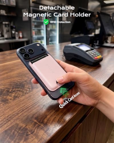 Image of Stouchi AirTag Passport Holder with Pull Strap, RFID Blocking Magnetic Case