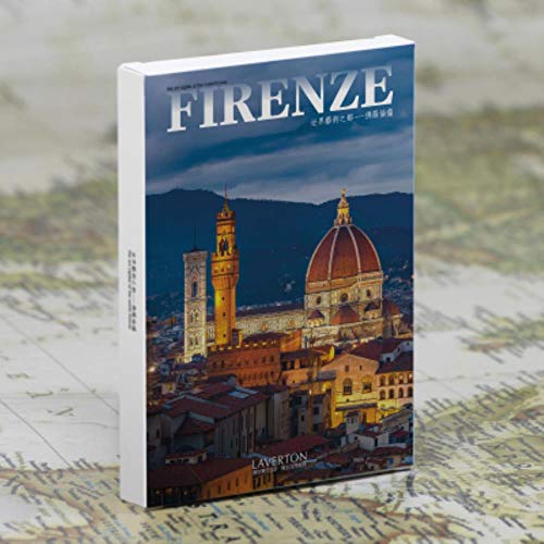 Yoin 30 Fogli/Set Viaggio Intorno al Mondo Cartolina di Auguri di Cartoline Paesaggio di Città Cartolina, Firenze
