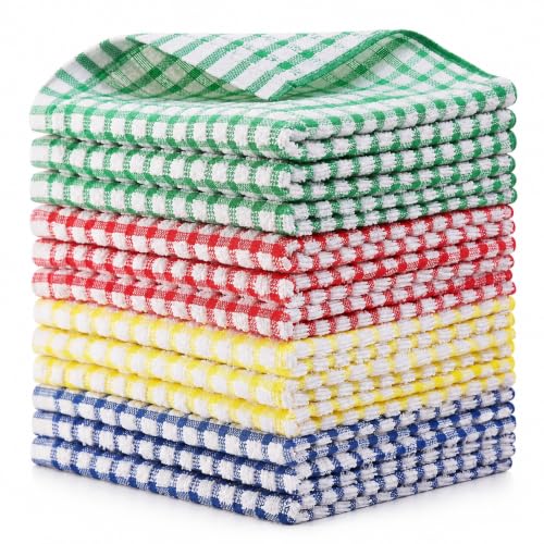Egles 12 Pack 100% Cotton Kitchen Dish Cloths...