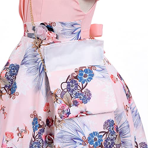 Cosplay Life Elegant Flower Glown Dress for Girls Young Adult Fashion Bow Flower Kids Party Festival Ages 5-9 Years Old4