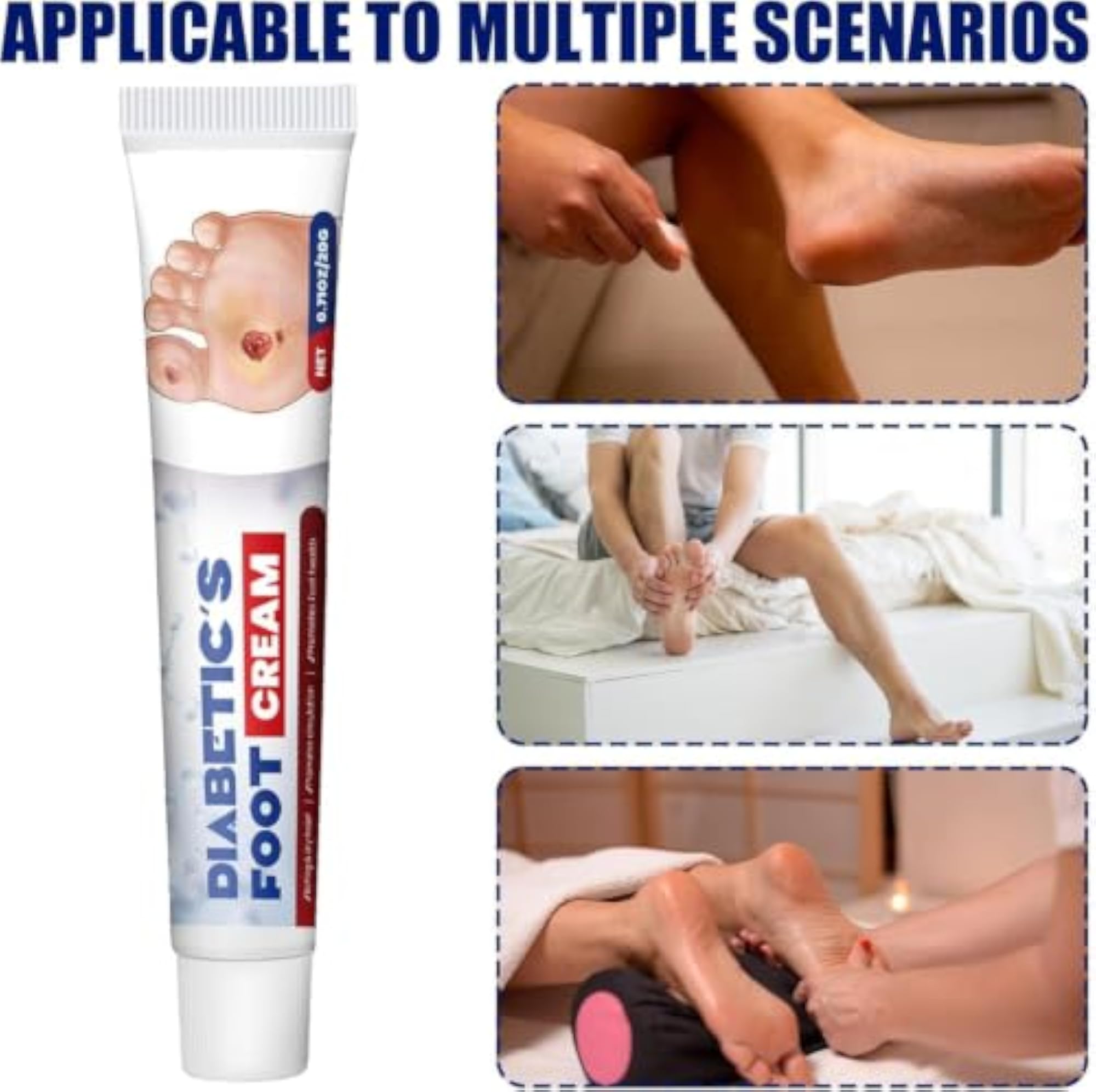 Diabetic Foot Care Cream 20g, Deep Moisturizing Formula
