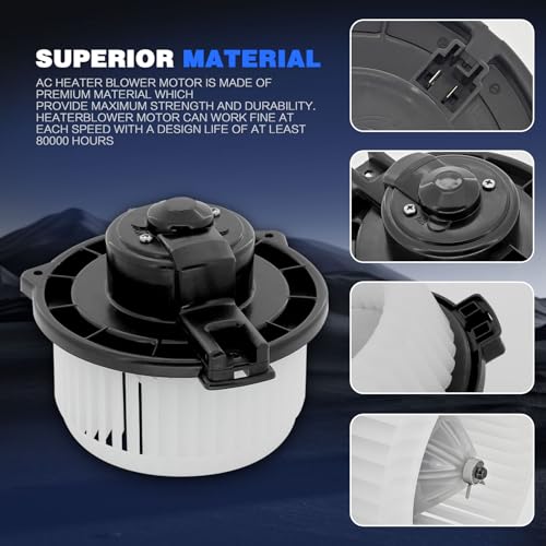 Image of 700054 HVAC AC Blower Motor Assembly with Fan Cage fit for Toyota Solara 2004-2008, fit for Camry 2002-2006, fit for Sienna 2004 2005, Replaces 87103-06031