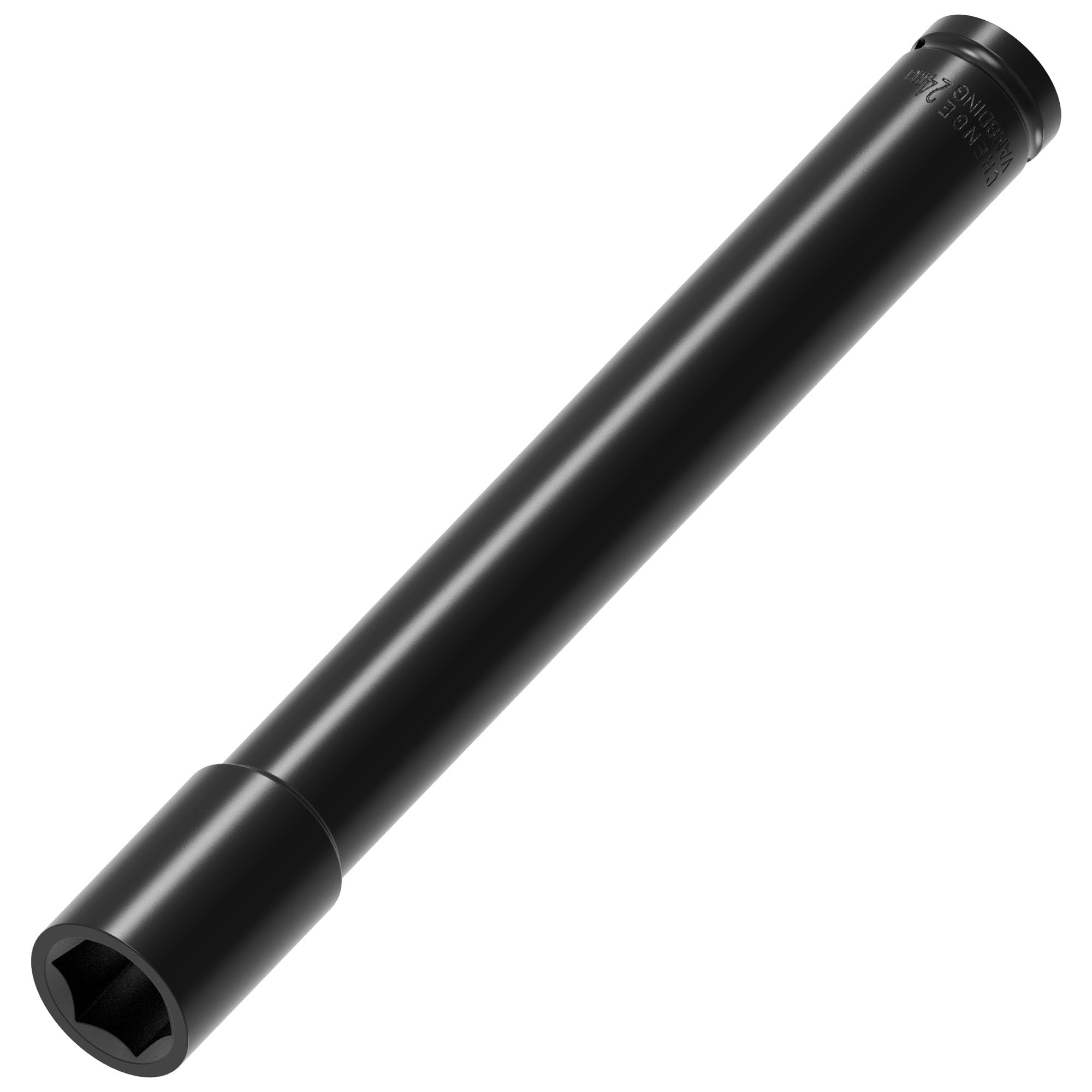 FOCMKEAS 1/2 Inch Drive by 24mm(15/16") Deep Impact Socket, Heat-Treated CR-V Steel 12 Inch Length, 6-Point Metric Sizes