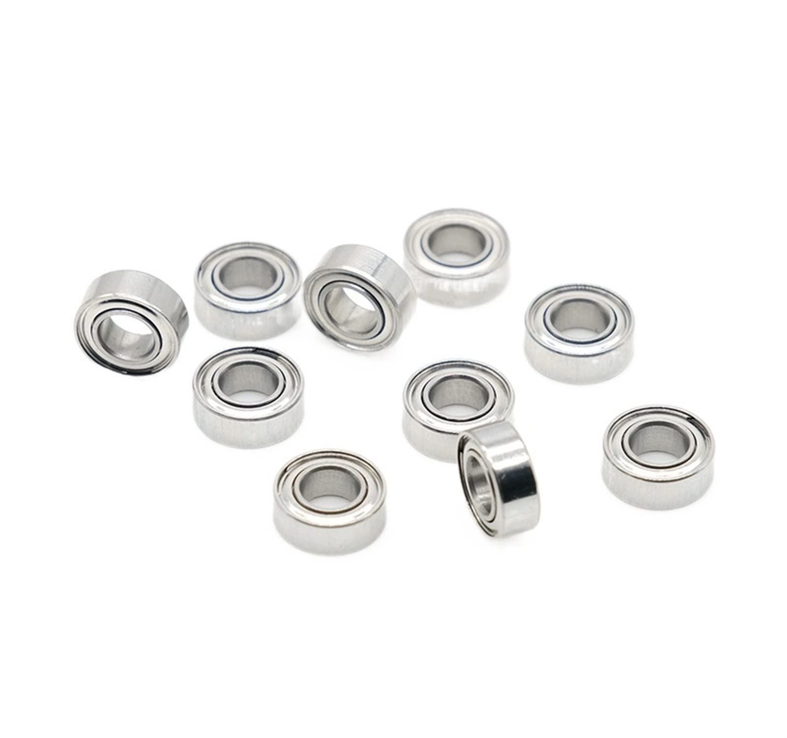 Miniaturowe łożysko kulkowe jednorzędowe 2 szt. 4x7x2,5 mm SMR74ZZ Łożysko ze stali nierdzewnej(S687ZZ 7X14X5)