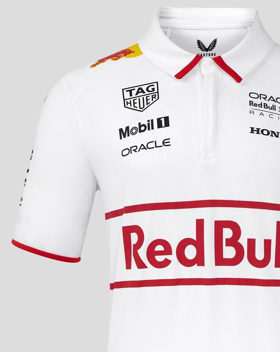 Castore Red Bull Racing F1 2025 Special Edition Japan GP Polo Shirt (XL) White