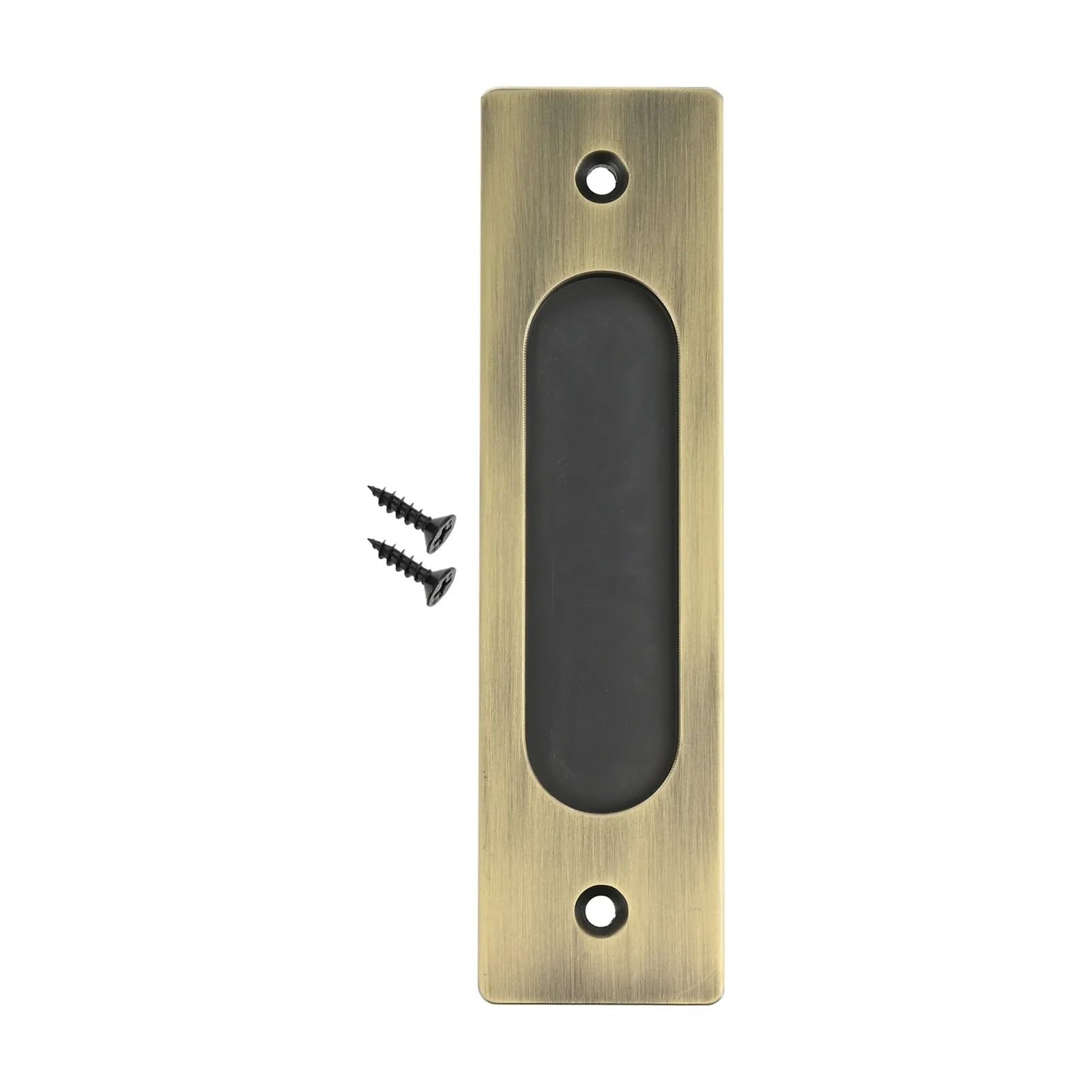 Cidegoo Antique Bronze 6Pcs Sliding Door Handles With Screws Alloy Barn Gate Wardrobe Pull Non-Slotted Easy Install