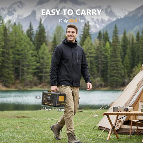 Image of VTOMAN 2376Wh Portable Power Station, Jump 1500X Solar Generator with Extra Battery, 3000W Peak Durable LiFePO4 (LFP) Battery Station with 1500W AC Outlets, PD 100W for Home Backup & RV /Van Camping | 1500W Pure Sine Wave Solar Generator, 3000W Peak, Dual 100W USB-C, LED Flashlight for Home Backup, RV Camping