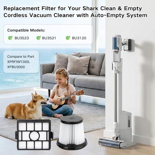 Image of Filter Replacement for Shark BU3523, BU3521, BU3120 Cordless Stick Vacuum