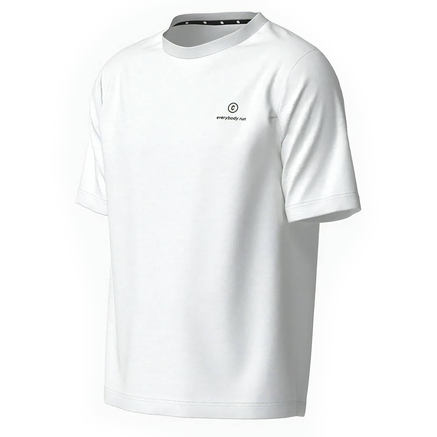 Ciele Athletics Unisex White Ciele Ortshirt - Everybody Run - Trooper - S