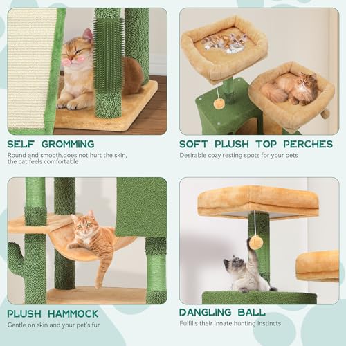 Torre Cactus para Gatos Grandes 76 in YITAHOME miniatura 5