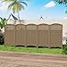 Mrosaa Outdoor Fence Privacy Panels,Resin Privacy Fence Panels for Outside,Air Conditioner Trash Can Pool Equipment Enclosure(4-Pack-Black)
