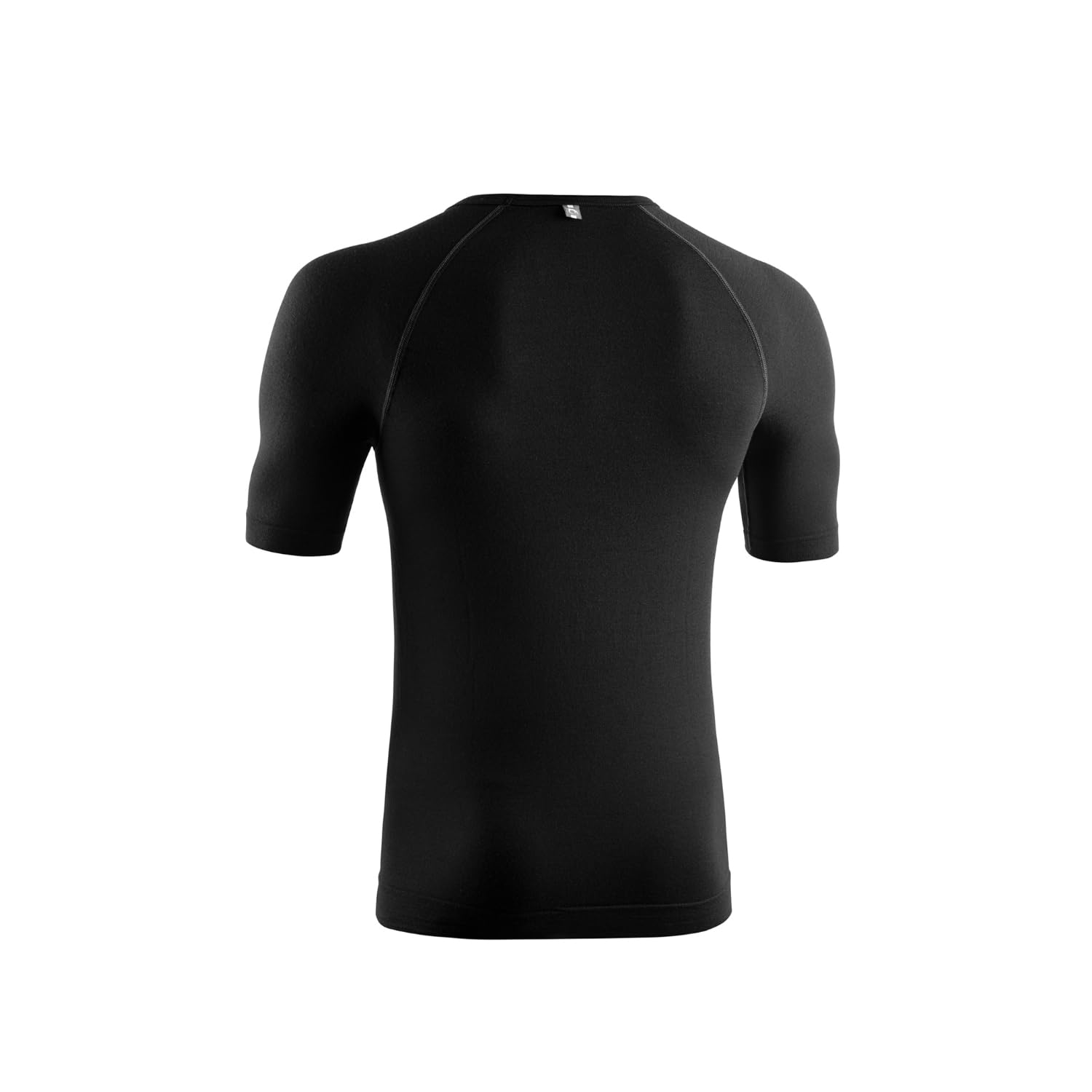 Lurbel Merino Lite Short Sleeves, Camiseta de Lana, Camiseta térmica, Camiseta Interior, Camiseta de Manga Corta, Camiseta Ligera. Hombre (L - Negro)