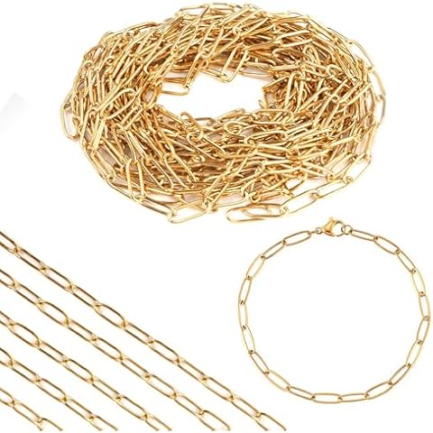 TESSTSY Chaîne Trombone Dorée 3.6M Cover