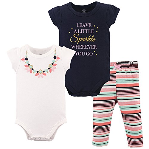 Image of Little Treasure Unisex Baby Cotton Bodysuit and Pant Set