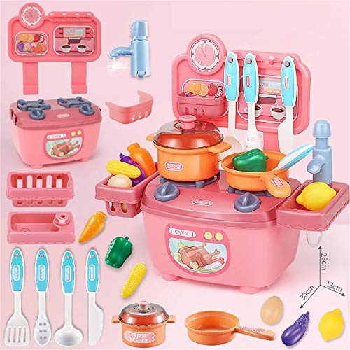 Little Chef‘Kitchen Spielset Delights Spielküche, Kinder Küche Spielset, Küche Spielzeug mit realistischen Lichter… – Bild 3