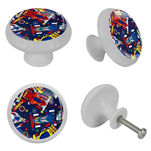 Boutons ronds en verre pour tiroirs de commode et armoire moderne