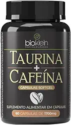 Taurina + Cafeína, 60 Cápsulas Softgel de 1700mg, Bioklein