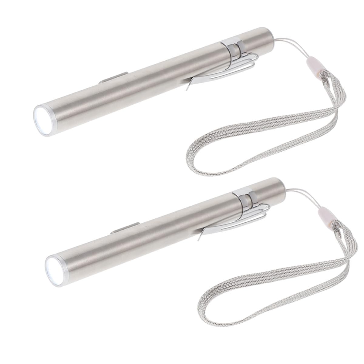 INOOMP USB Charging Pen Lamp LED 2Pcs White Light Portable Flashlight for Pupil and Throat Examination Suitable for Doctors and Camping