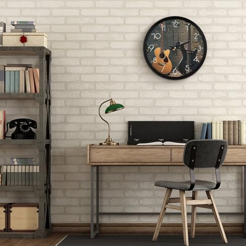 Horloge murale décorative ronde en affichage analogique moderne - 7
