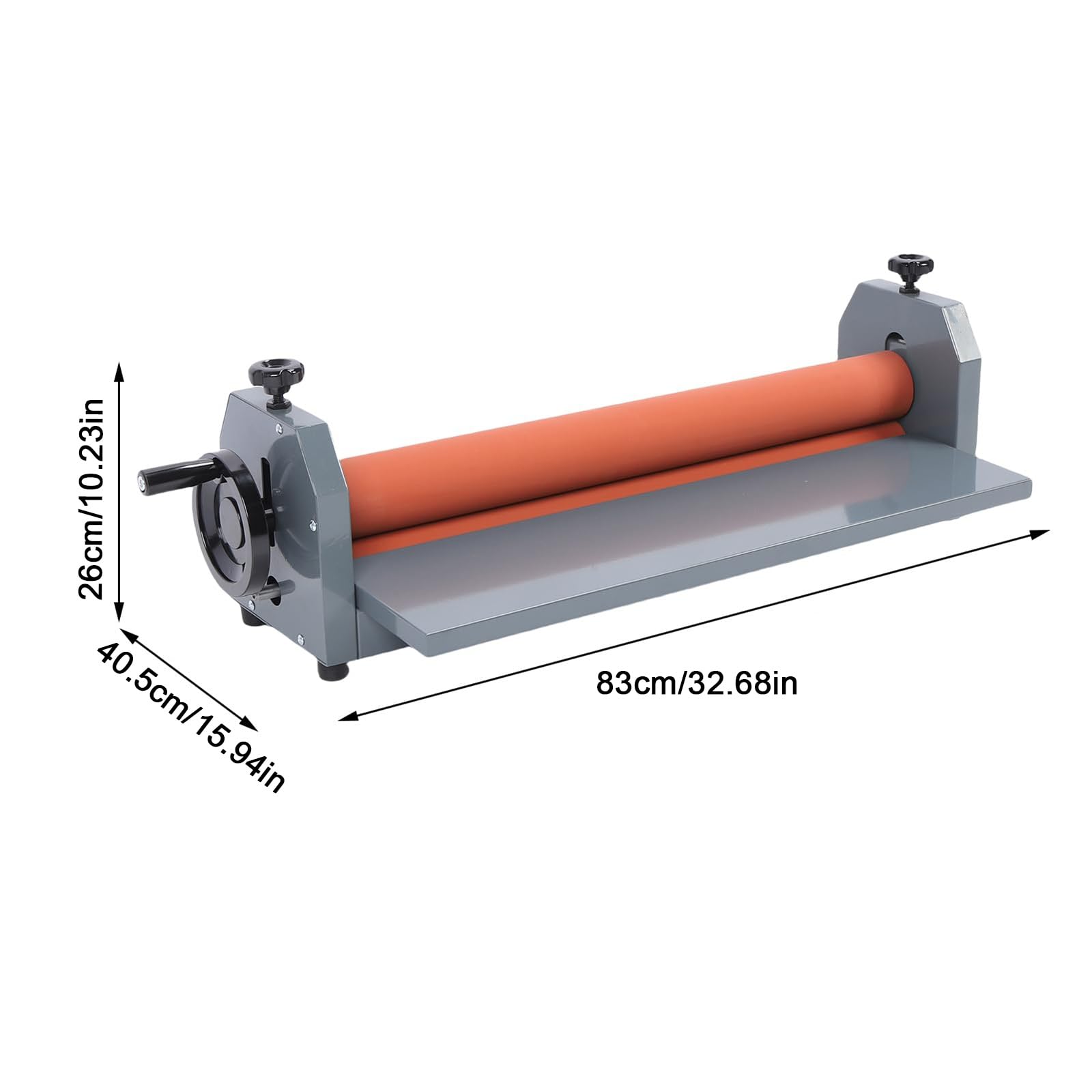 Manuelle Kaltlaminiermaschine, Handkurbel-Kaltlaminator, verstellbare Gummirollen, für Dokumentfoto-Poster, Buchcover, Kunstwerke, Malerei und Großformatdruck-Laminierung