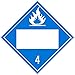 NMC DL64BP25 Safety Sign Placard, Dangerous When Wet 4, Blank, 10.75X10.75, Pressure Sensitive Vinyl .0045, Pack 25