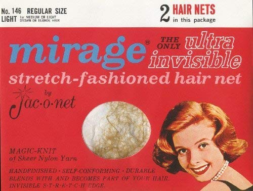 Jac-O-Net Mirage Ultra-Invisible Hair Net, Light,2 Net Per Pack [Pack of 12] - Thumbnail 2