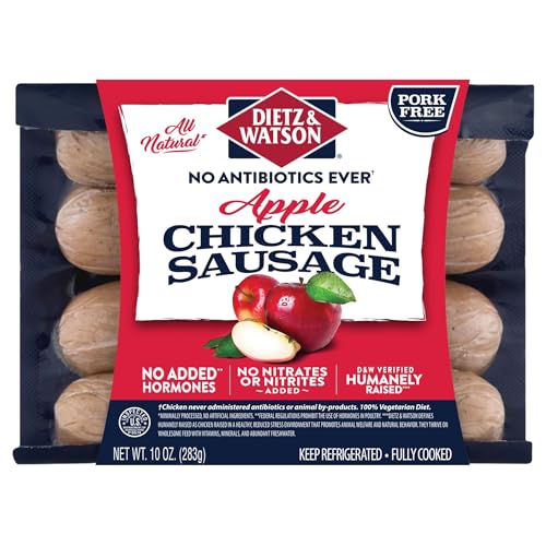 Dietz & Watson No Antibiotics Ever Apple Chicken Sausage, 10 oz