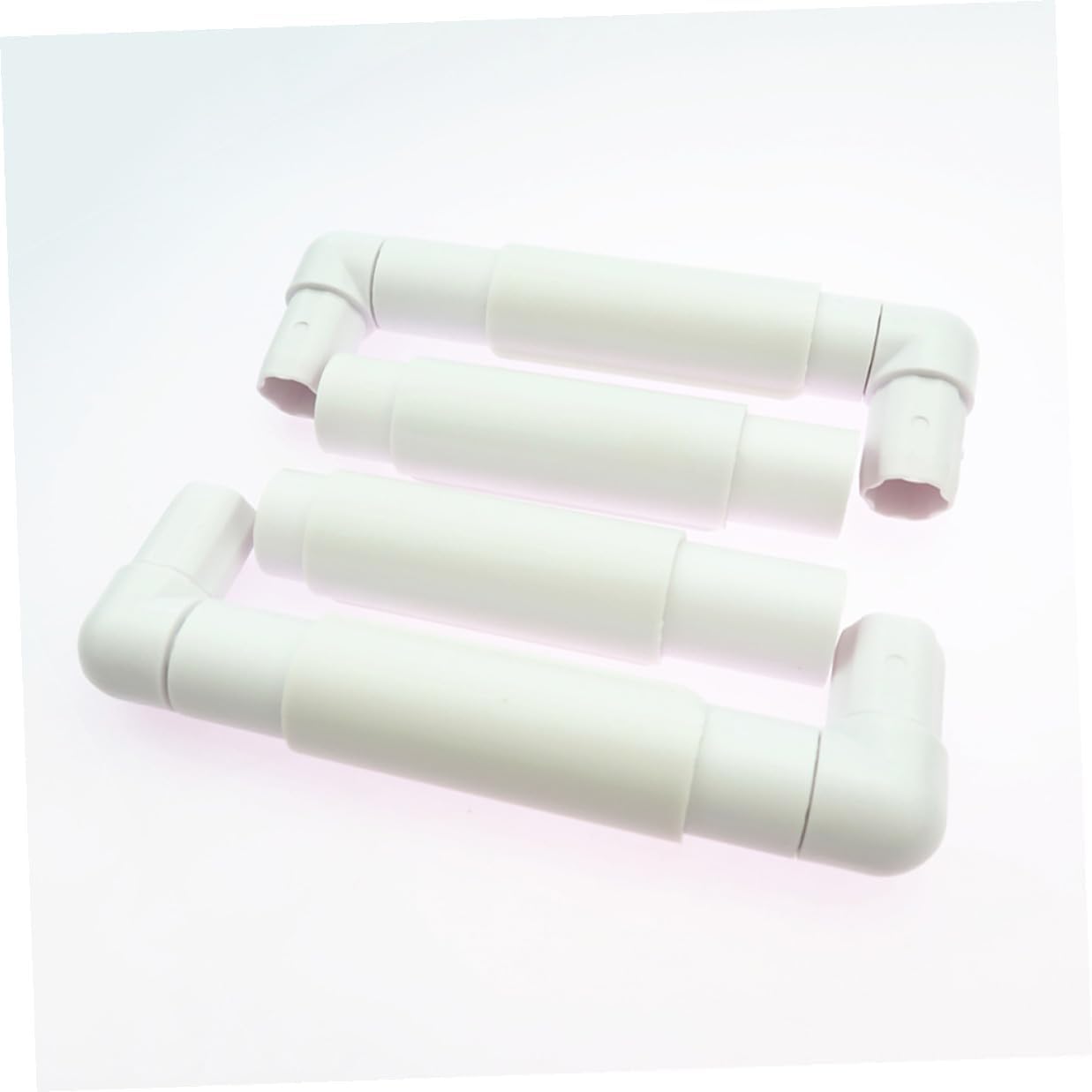 White Clip Embroidery Frame for Cross Stitch, 2 Sets Plastic