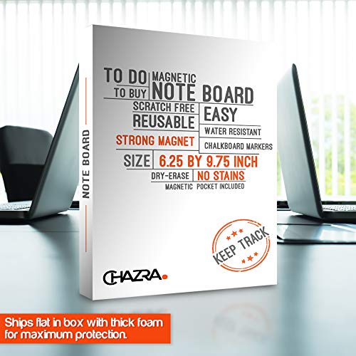 Magnetic Dry Erase Boards For Refrigerator (2 Pieces, 6.25” X 9.75”), Color Markers And Magnetic Pen Holder Set - Dry Erase Fridge To Do And Grocery List Magnet With Fridge Pencil Cup Holder #TOP4